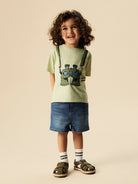 NAME IT Henni Short Sleeve Top Olivine alternate view