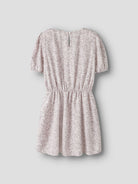 NAME IT Fany Short Sleeve Wrap Dress Pearl detail view