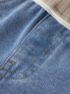 NAME IT Ben Denim Long Shorts Light Blue Denim back view