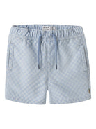 NAME IT Ben Jog Denim SHORTS 2205 Medium Blue Denim model front view