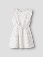 Front View of the Friting Capsl Dress in Bright White