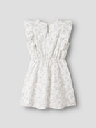 Back View of the Friting Capsl Dress in Bright White