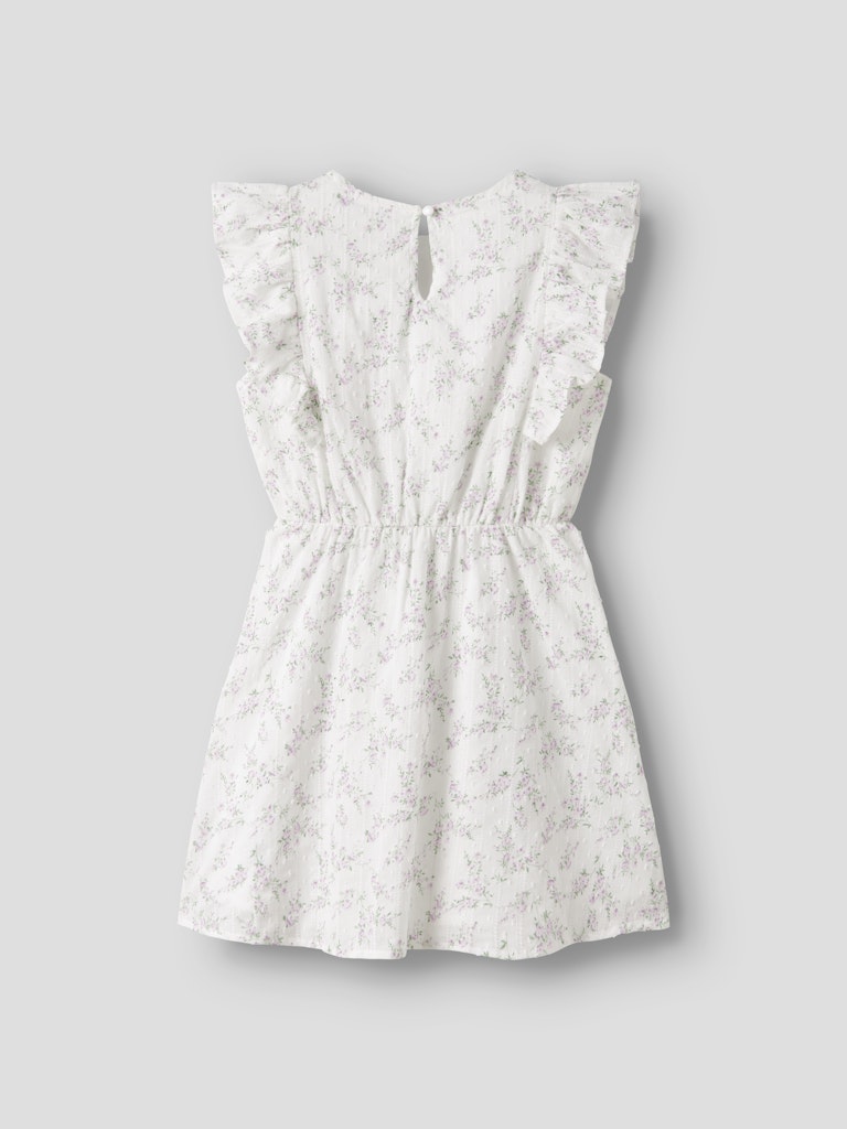 Back View of the Friting Capsl Dress in Bright White