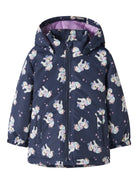 NAME IT Maxi Jacket Pa Aop in Oceana front view
