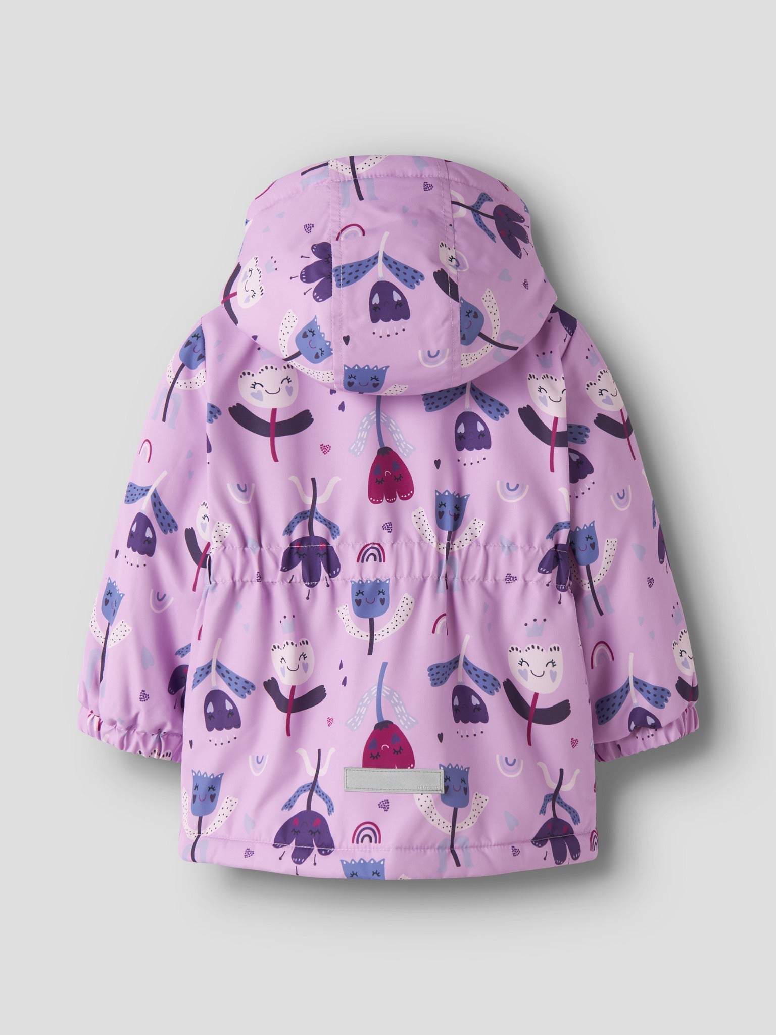 NAME IT Maxi Jacket Pa Aop in Phalaenopsis back view