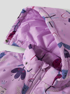 NAME IT Maxi Jacket Pa Aop in Phalaenopsis zip and hood detail