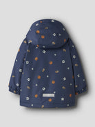NAME IT Max Padded All Over Print Jacket in Oceana back view