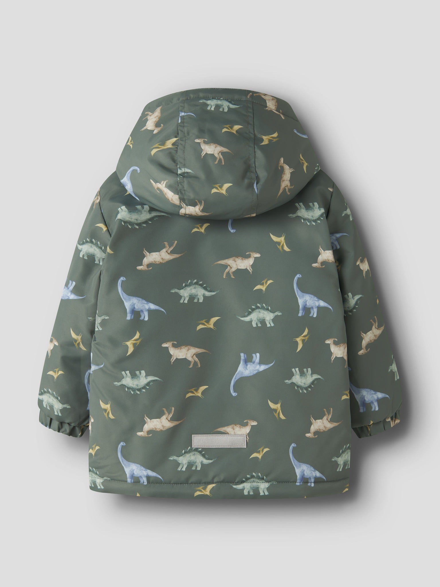 NAME IT Max Padded All Over Print Jacket in Laurel Wreath back view