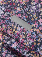 NAME IT girls' Maxi floral padded jacket reflective detail close-up