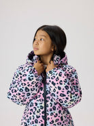 NAME IT Kid Girls' Maxi Floral Padded Jacket-Phalaenopsis-Close Up View