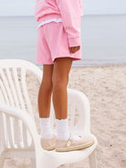 NAME IT Harmonia Sweat Pink Shorts Pink Drink front view