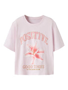 NAME IT Hadia Short Sleeve Tee Cradle Pink model front view