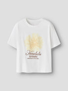 NAME IT Hadia Short Sleeve Tee Bright White side view