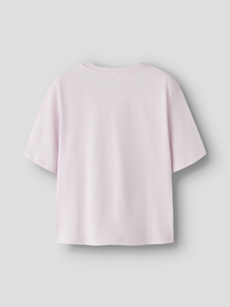 NAME IT Hadia Short Sleeve Tee Cradle Pink close up view