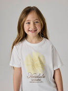NAME IT Hadia Short Sleeve Tee Bright White detail view