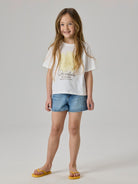 NAME IT Hadia Short Sleeve Tee Bright White front view