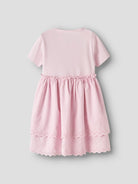 NAME IT Havelle Short Sleeve Dress Cradle Pink detail view