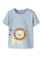 NAME IT Hos Short Sleeve Top Cloud Dancer model front view