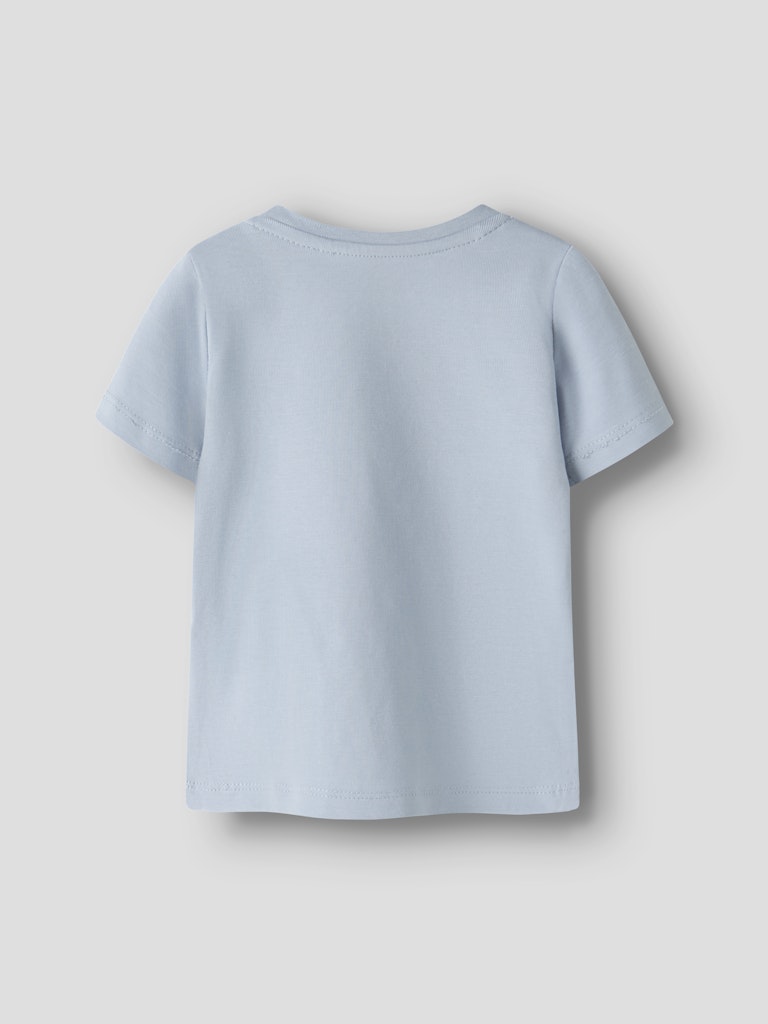 NAME IT Hos SS TOP BOX blue fog t-shirt back view