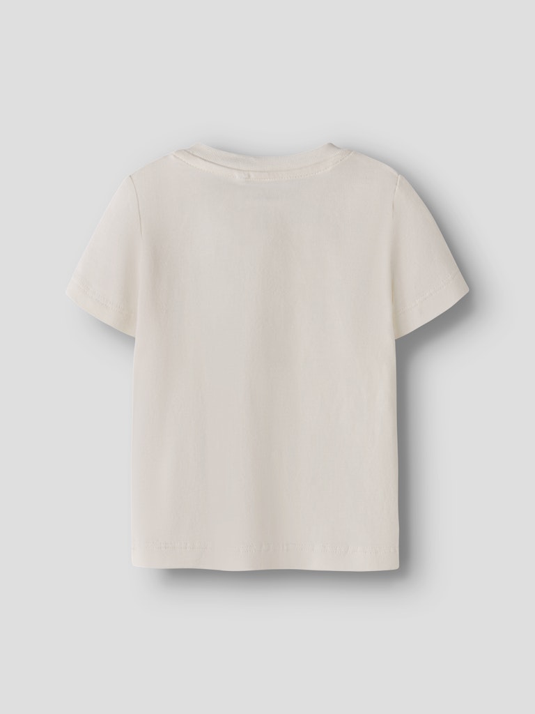 NAME IT Hos SS TOP BOX cloud dancer t-shirt back view
