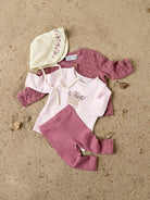 NAME IT Harriet Long Sleeve Knit Cardigan peyote melange close up view
