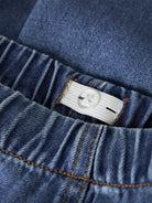 NAME IT Rose Wise Pull Up Jeans Medium Blue Denim back view