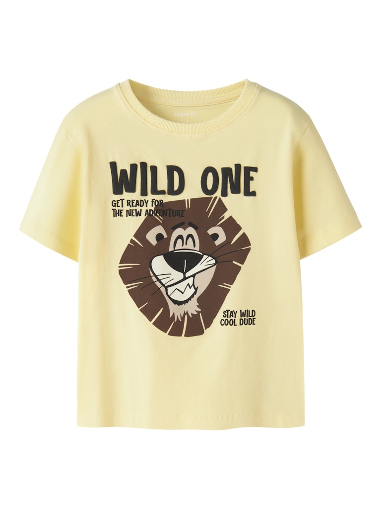 NAME IT Harly Short Sleeve Tee Double Cream front view