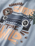 NAME IT Harly Short Sleeve Tee Blue Fog back view