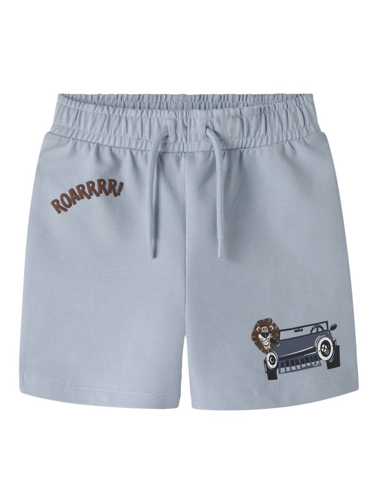NAME IT Harly Sweat Shorts Double Cream model front view