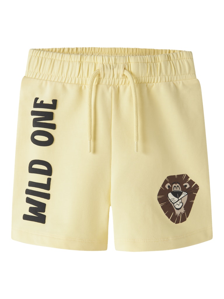 NAME IT Harly Sweat Shorts Double Cream front view
