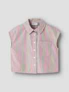 NAME IT Jociko short sleeve shirt in Pink Drink. front view