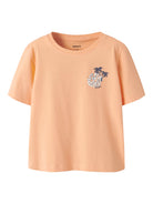 NAME IT Jack Short Sleeve Top Peach Fuzz detail view