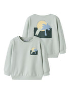 NAME IT Jale Sweatshirt Pale Aqua back view