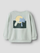 NAME IT Jale Sweatshirt Pale Aqua model front view