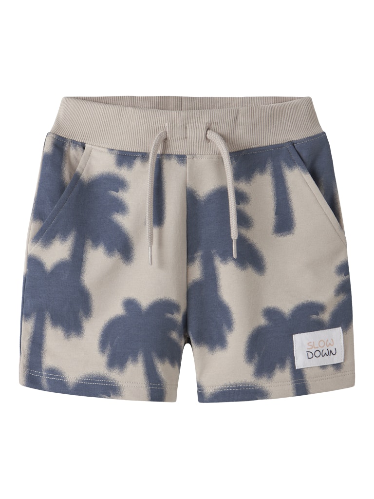 NAME IT Jace Sweat Shorts in Chateau Gray front view