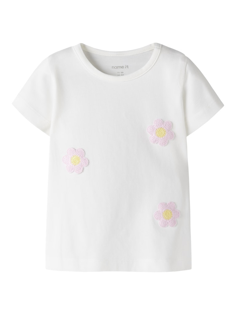 NAME IT Jeanelle TOP in Cloud Dancer front view