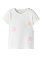 NAME IT Jeanelle Short Sleeve Top Cradle Pink model front view
