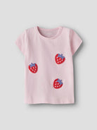 NAME IT Jeanelle Short Sleeve Top Cradle Pink detail view