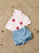 NAME IT Jeanelle Short Sleeve Top Cradle Pink side view