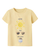 NAME IT Jefrey Short Sleeve Tee Double Cream front view
