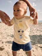 NAME IT Jefrey Short Sleeve Tee Cloud Dancer back view