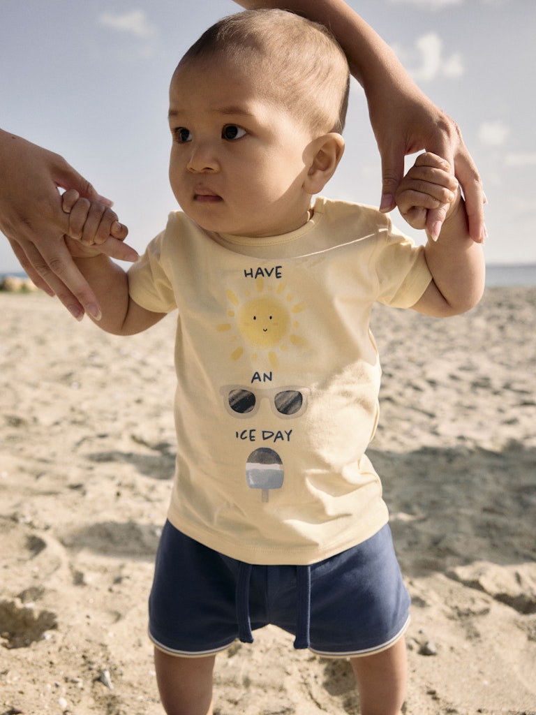 NAME IT Jefrey Short Sleeve Tee Cloud Dancer back view