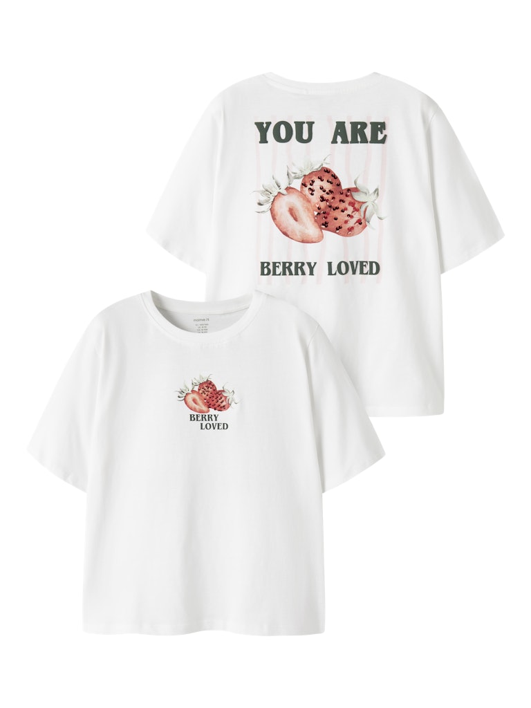 NAME IT Joliza top in white front  and back view