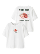 NAME IT Joliza Short Sleeve Top Bright White back view