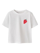 NAME IT Jaysline Short Sleeve Top Bright White front view