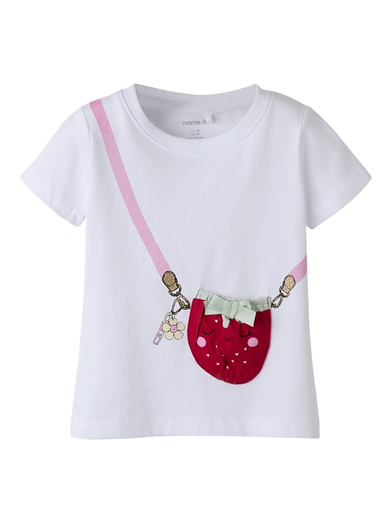NAME IT Joline TOP in Bright White front view