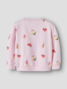 NAME IT Jovina Long Sleeve Sweat Cradle Pink detail view
