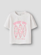 NAME IT Jindra Short Sleeve Top Bright White back view