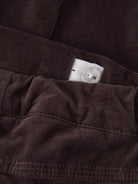 NAME IT Ben Regular Cord Trousers in Chocolate Plum textured cord fabric detail