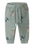 NAME IT Karlos Pant in Green Milieu front view
